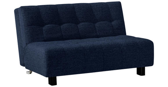 SCHLAFSOFA Dunkelblau - Schwarz/Dunkelblau, Design, Textil/Metall (145/92/102cm) - Novel