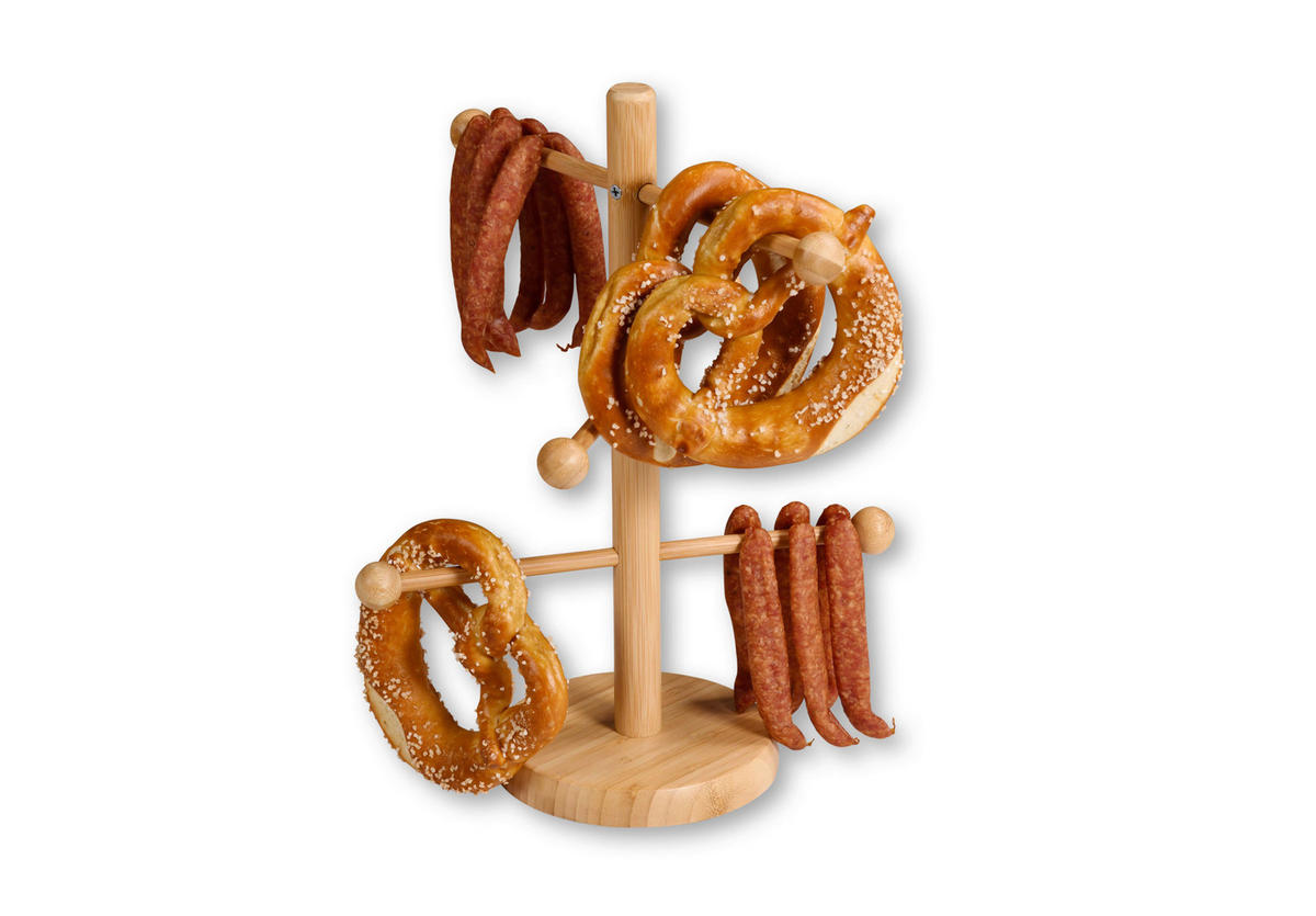 BREZEL- UND WURSTSTÄNDER  - Basics, Holz (15/15/37cm) - Kesper