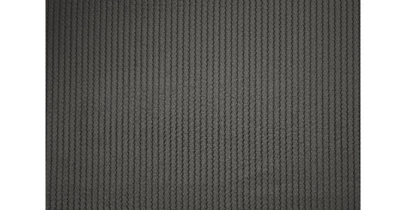 SCHLAFSOFA  mit Liegefunktion, Rücken echt Cord, Flachgewebe Grau  - Schwarz/Grau, KONVENTIONELL, Textil/Metall (223/72/100cm) - Carryhome