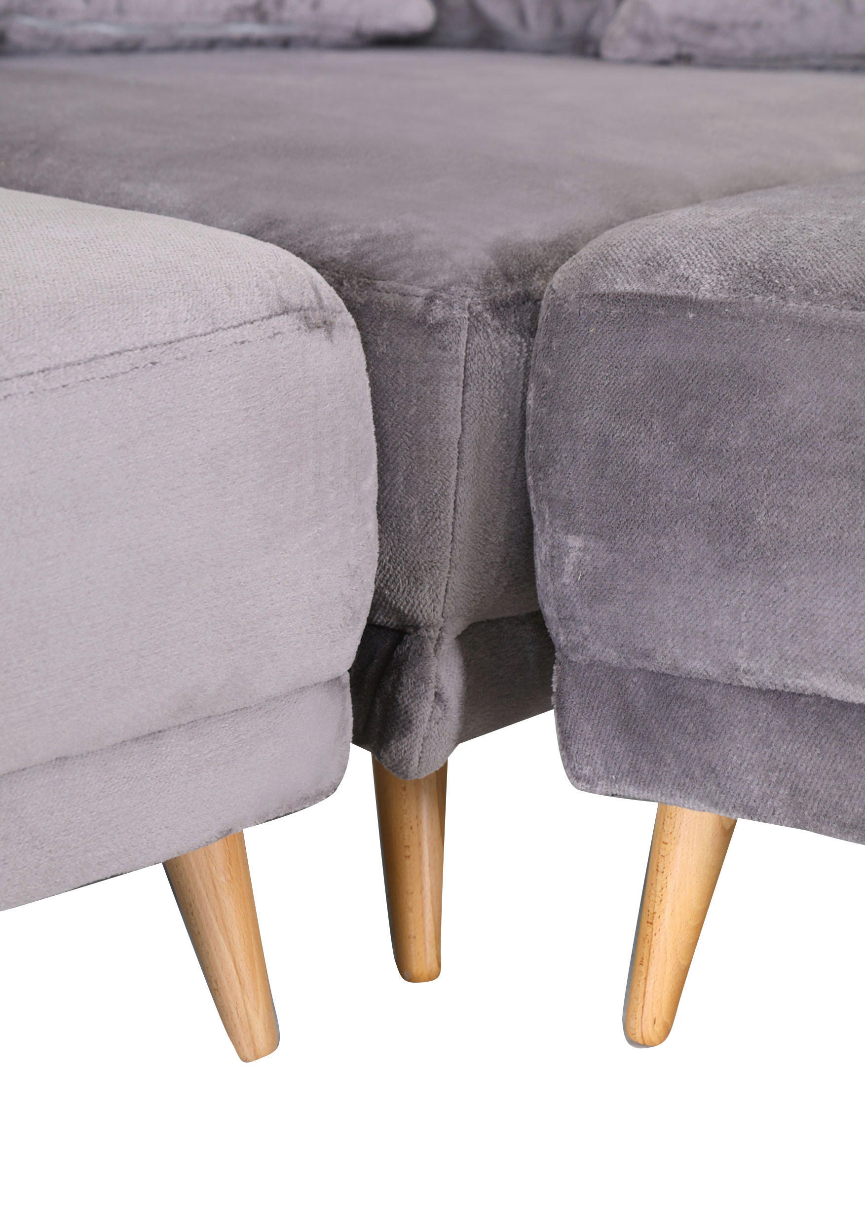 Thumbnail - Livetastic Ecksofa, Schlamm, Textil, Uni, 4-Sitzer, L-Form, 310x310 cm, Rücken echt, Wohnzimmer, Sofas & Couches, Wohnla...