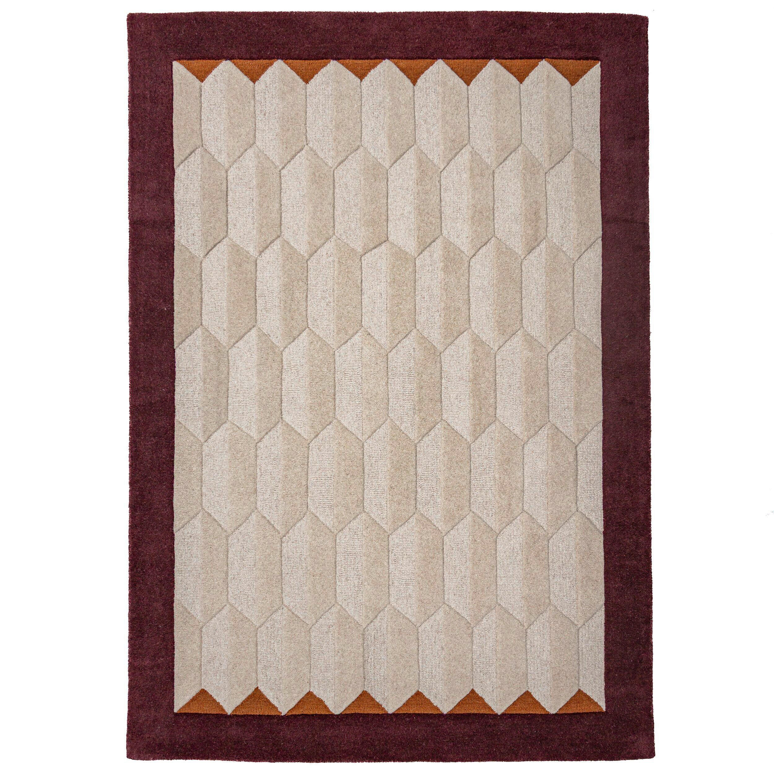 WOLLTEPPICH 200/290 cm Apex Dunkelrot rechteckig  - Dunkelrot, Basics, Textil (200/290cm) - Flair Rugs