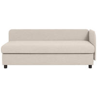 LIEGE in Naturfarben  - Wengefarben/Naturfarben, MODERN, Holz/Textil (206/80/94cm) - Joka