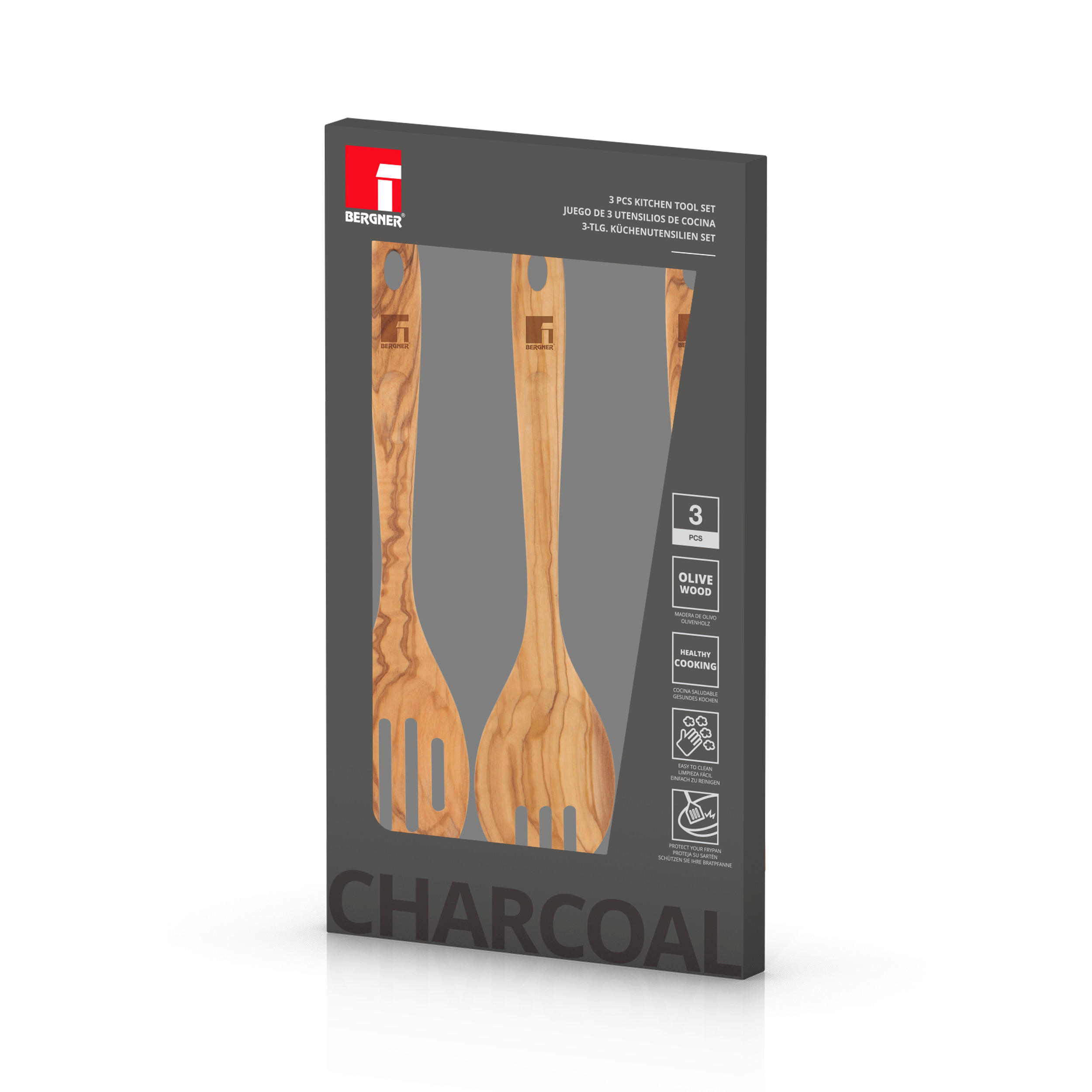 Küchenhelferset Utensils Kernbuche 3-Teilig