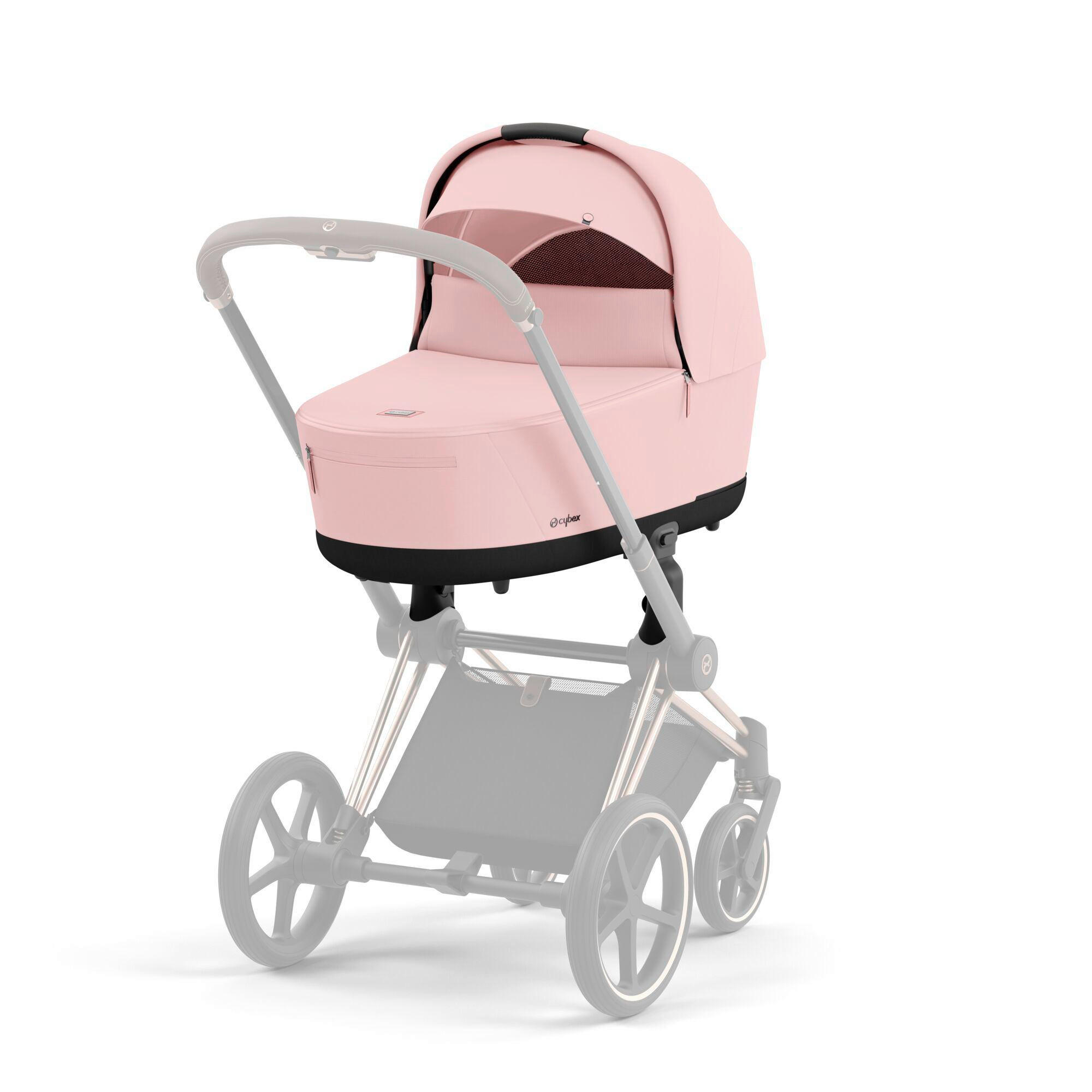 LIEGEWANNE PRIAM LUX  - Hellrosa/Weiß, Trend, Textil (87,5/48/60cm) - cybex PLATINUM