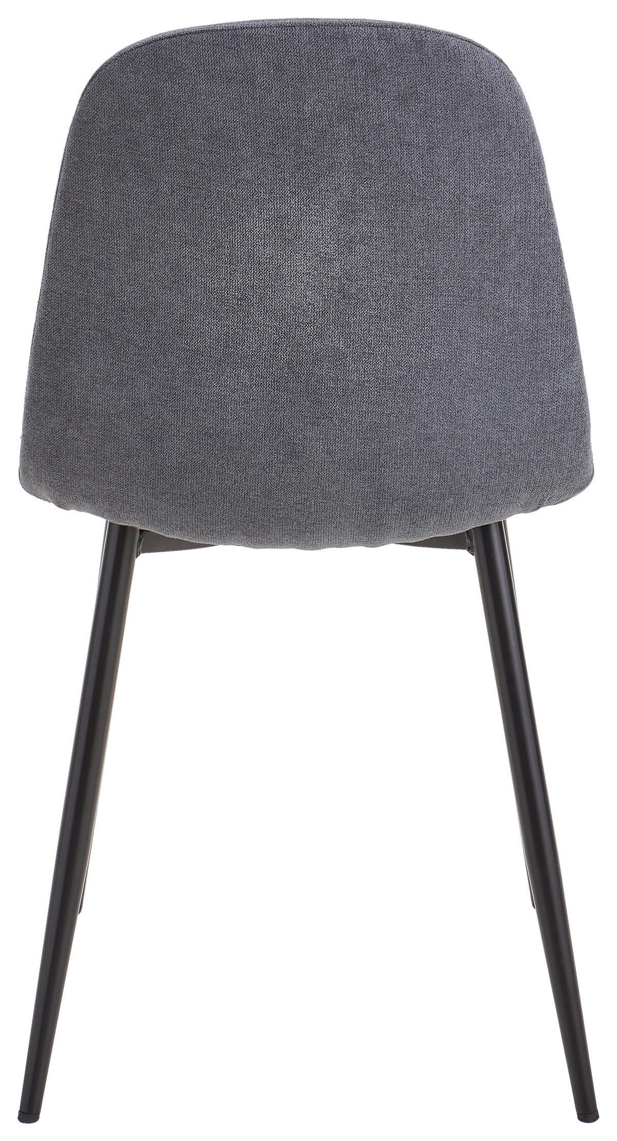 STUHL Mikrofaser Grau  - Schwarz/Grau, Basics, Textil/Metall (43/85/54cm) - P & B