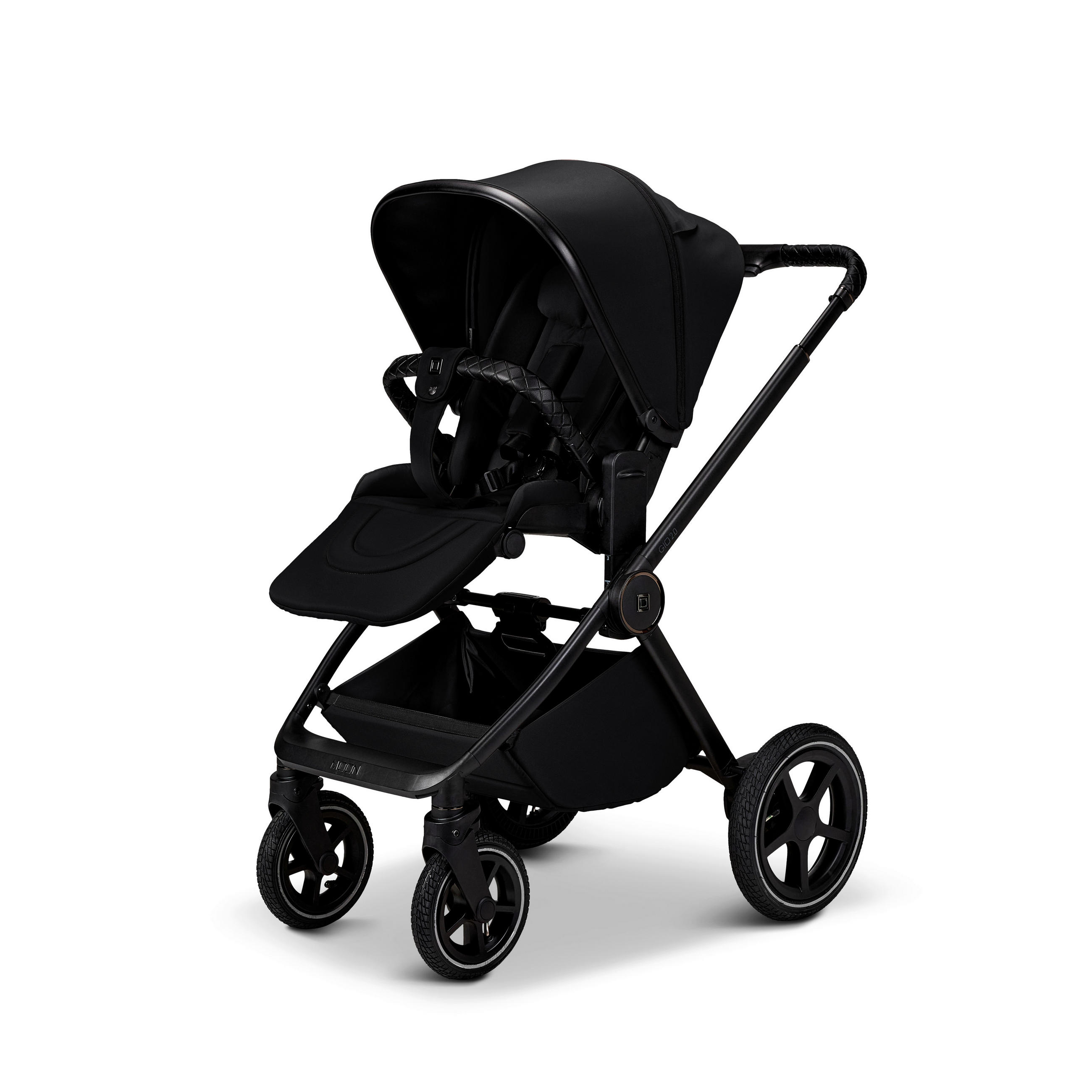 KOMBIKINDERWAGEN  Gio 2.0  Onyx  - Schwarz, Basics (84/61/114cm) - Moon