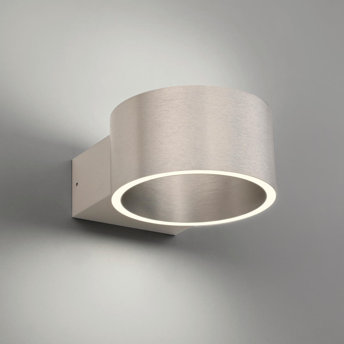 LED-WANDLEUCHTE Pure Clipse 18,5/15/8 cm   - Alufarben, Design, Kunststoff/Metall (18,5/15/8cm) - Neuhaus PURE