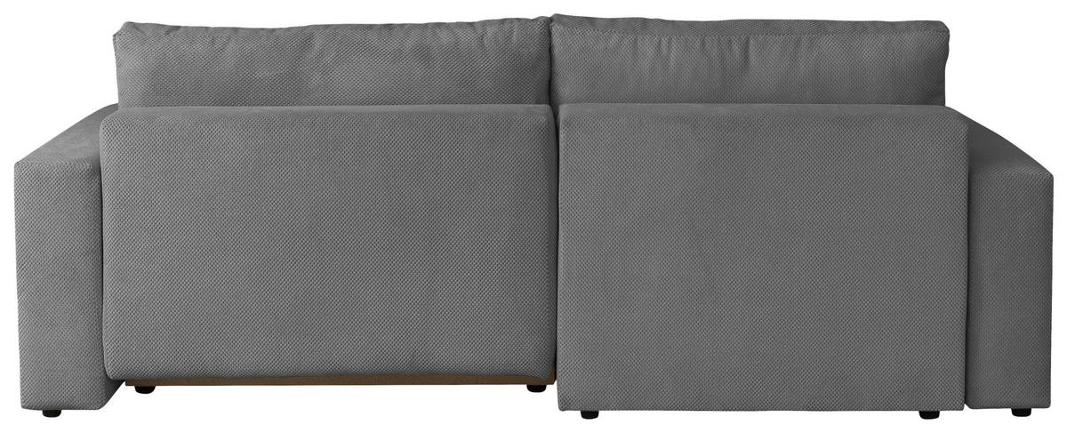 Colțar Extensibil, lemn, metal, plastic, textil, nămol, 173/258 cm - nămol/negru, Modern, plastic/lemn (173/258cm) - Carryhome