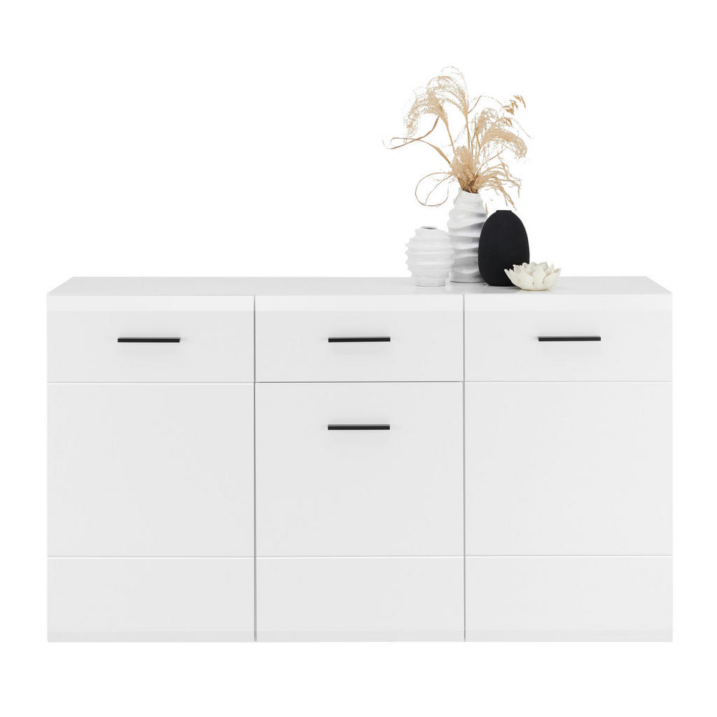 Thumbnail - Mid.you Sideboard Avanti, Anthrazit, Weiß, Holzwerkstoff, 5 Fächer, 1 Schubladen, 150x84.6x41.6 cm, Wohnzimmer, Kommoden...