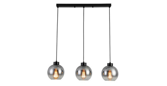 HÄNGELEUCHTE 72/18/120 cm - Chromfarben/Anthrazit, LIFESTYLE, Glas/Metall (72/18/120cm) - Dieter Knoll