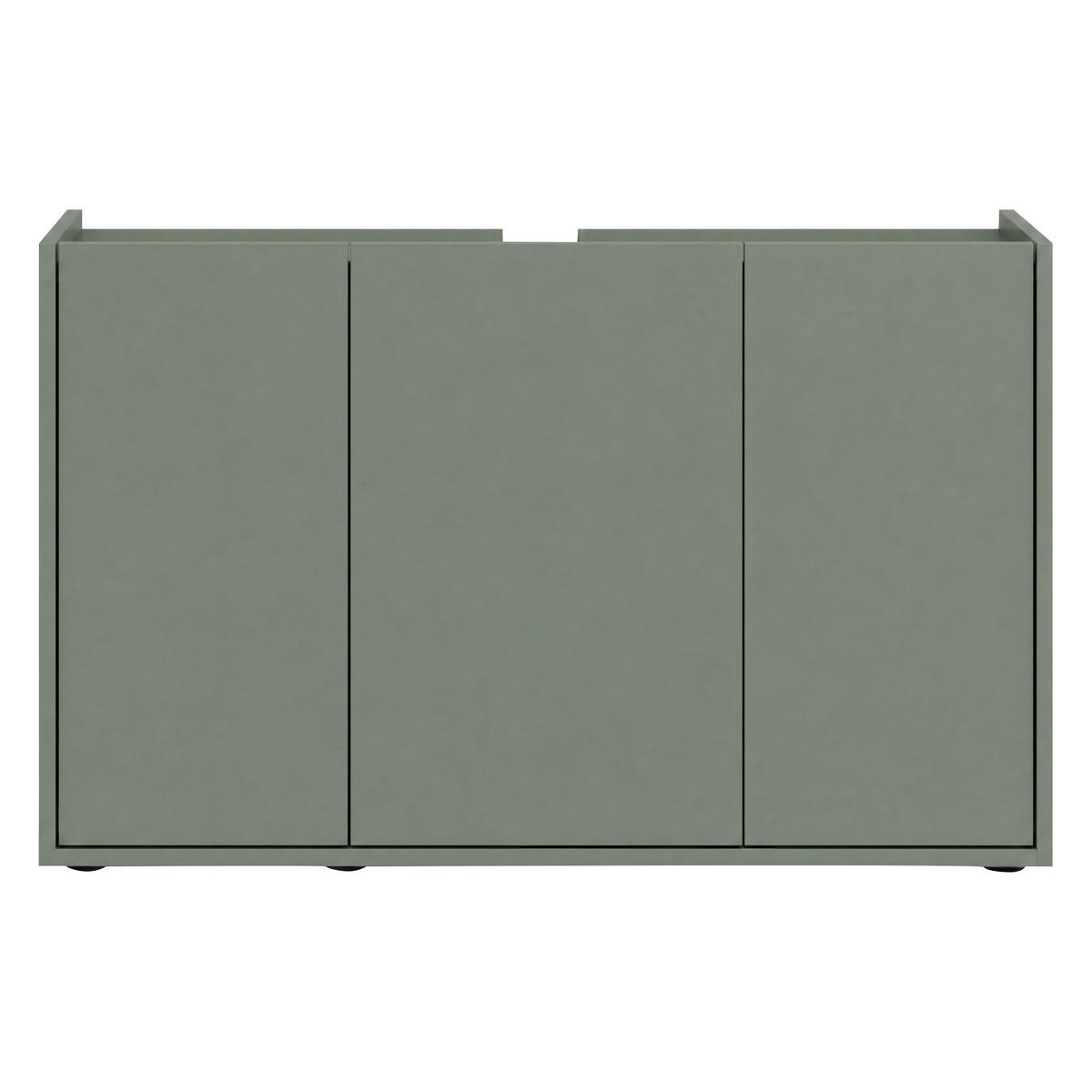 WASCHBECKENUNTERSCHRANK 98/62/35 cm  - Schilfgrün/Schwarz, Trend, Holzwerkstoff/Kunststoff (98/62/35cm) - MID.YOU