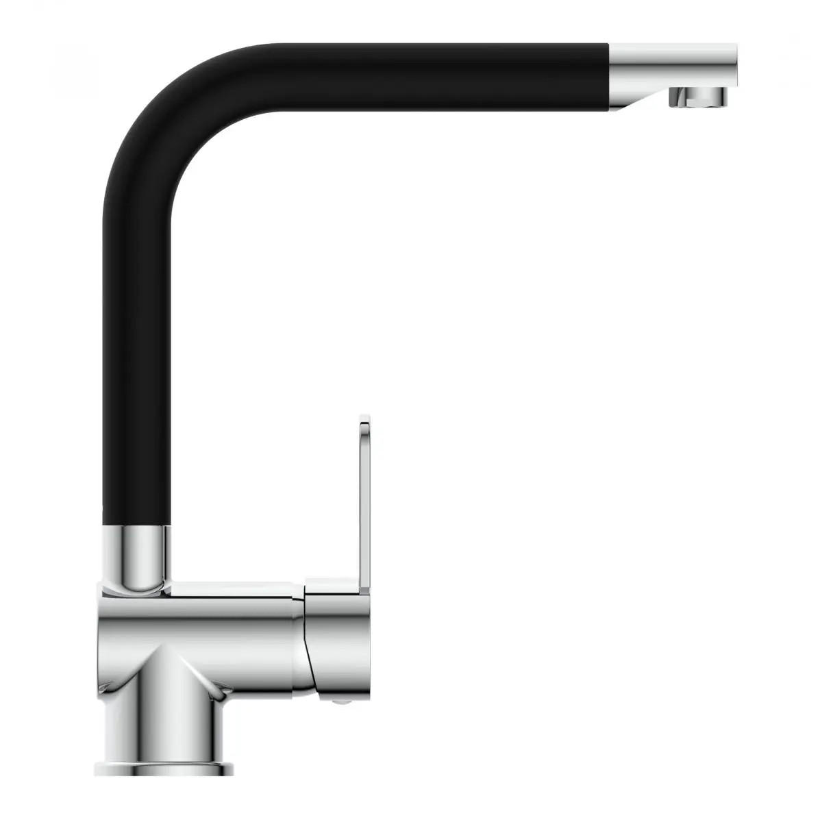 KÜCHENARMATUR  - Chromfarben/Schwarz, Basics, Metall (5,7/30/26,5cm) - Schütte