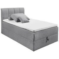 BOXSPRINGBETT 120/200 cm  in Grau  - Schwarz/Grau, Basics, Kunststoff/Textil (120/200cm) - MID.YOU