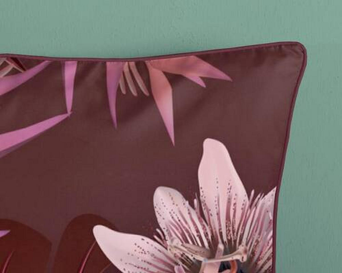 WENDEBETTWÄSCHE Farze Satin 155/220 cm  - Bordeaux/Rot, Design, Textil (155/220cm)
