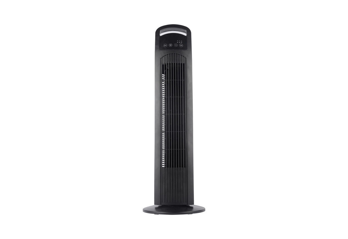 VENTILATOR CU PICIOR - negru, Basics, plastic (25,5/80cm) - Mican