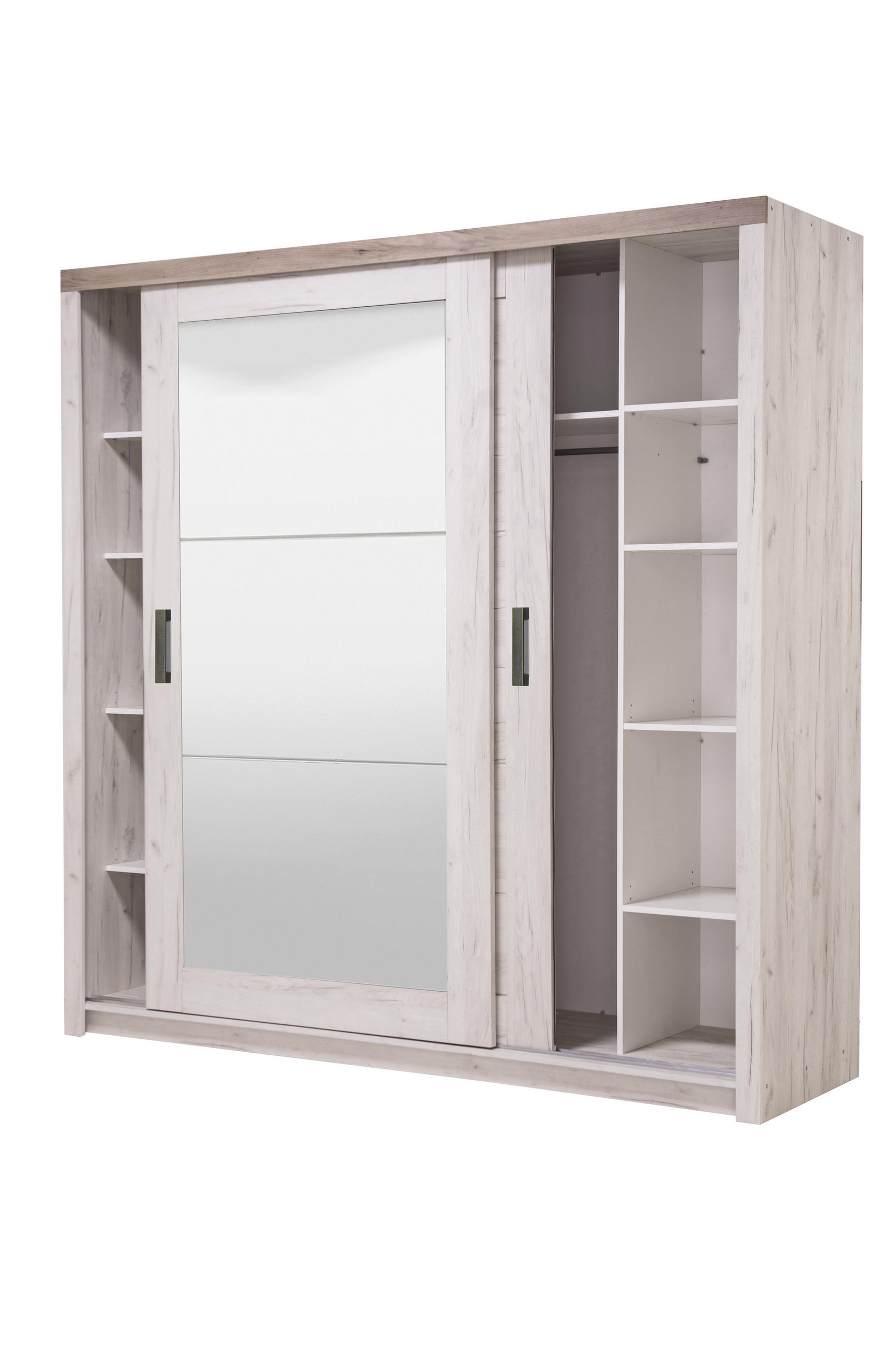 TOLÓAJTÓS SZEKRÉNY ezüsttölgy  - ezüsttölgy, Basics, faalapú anyag (223,5/227/67cm) - Ti'me