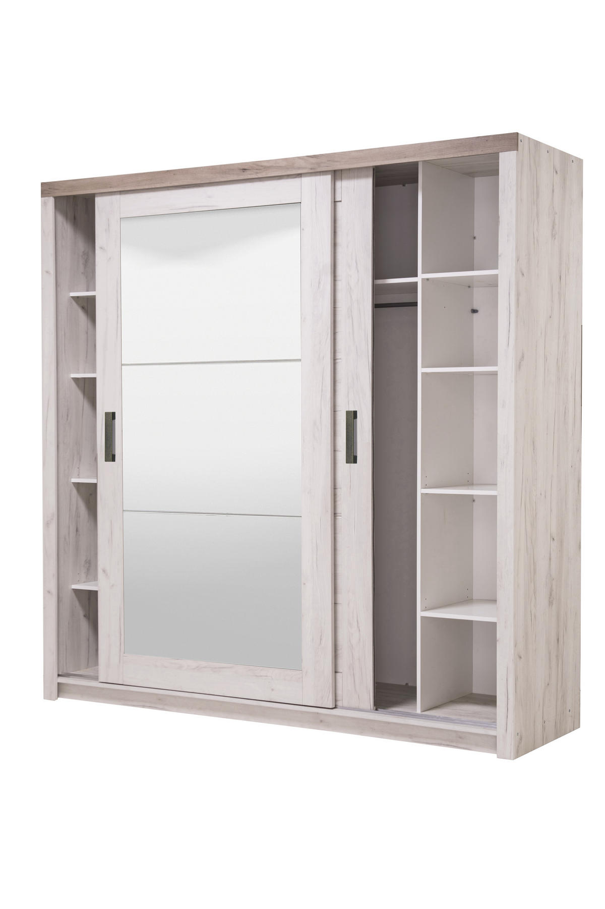 TOLÓAJTÓS SZEKRÉNY ezüsttölgy  - ezüsttölgy, Basics, faalapú anyag (223,5/227/67cm) - Ti'me