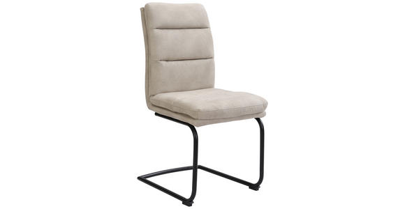 SCHWINGSTUHL  Stoffauswahl Webstoff  - Beige/Schwarz, Design, Textil/Metall (46/62,5/95cm) - Cantus