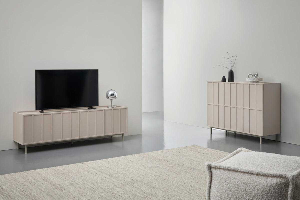 SIDEBOARD  in 120/89/40 cm  - Braun, Design, Holzwerkstoff/Metall (120/89/40cm) - Livetastic