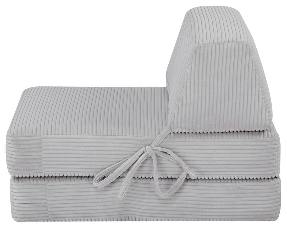 SCHLAFSESSEL Cord Beige    - Beige, Design, Textil/Metall (75/58/80cm) - Livetastic