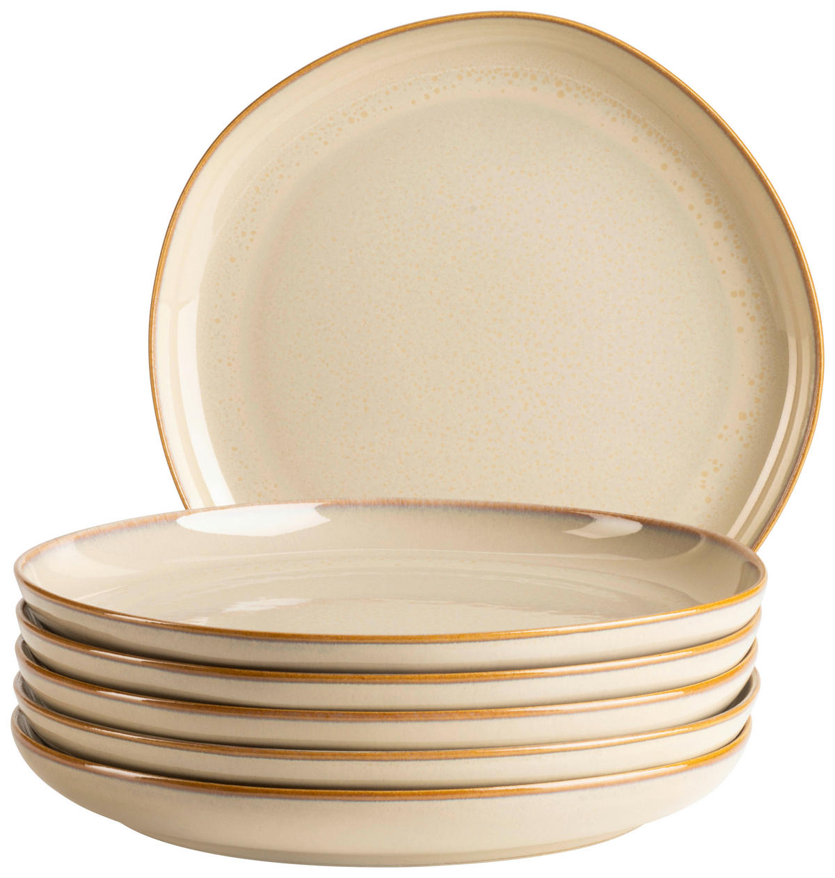 DESSERTTELLERSET Cordelia 6-teilig  - Sandfarben, Trend, Keramik (22cm) - Mäser