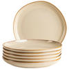 DESSERTTELLERSET Sandfarben 6-teilig 22 cm Cordelia  - Sandfarben, Trend, Keramik (22cm) - Mäser