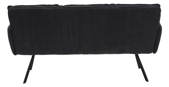 SITZBANK 180/93/67 cm Cord Dunkelgrau  - Dunkelgrau/Schwarz, Design, Textil/Metall (180/93/67cm) - Novel