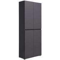 SCHUHSCHRANK Anthrazit  - Anthrazit/Schwarz, Design, Holzwerkstoff/Kunststoff (80/200/34cm) - Xora