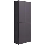 SCHUHSCHRANK  in 80/200/34 cm  - Anthrazit/Schwarz, Design, Holzwerkstoff/Kunststoff (80/200/34cm) - Xora