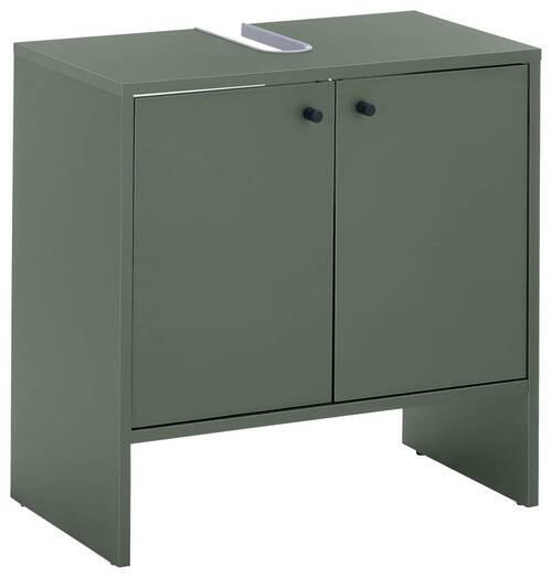 WASCHBECKENUNTERSCHRANK 60/60/35 cm  - Schwarz/Olivgrün, MODERN, Holzwerkstoff/Kunststoff (60/60/35cm) - MID.YOU