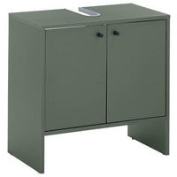 WASCHBECKENUNTERSCHRANK 60/60/35 cm  - Schwarz/Olivgrün, MODERN, Holzwerkstoff/Kunststoff (60/60/35cm) - MID.YOU