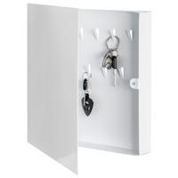 OMARICA ZA KLJUČE - bela, Basics, kovina (30/30/4cm) - Carryhome