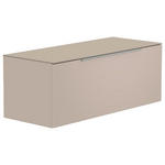 LOWBOARD  in 110/56/45 cm  - Sandfarben/Alufarben, Design, Glas/Holzwerkstoff (110/56/45cm) - Moderano