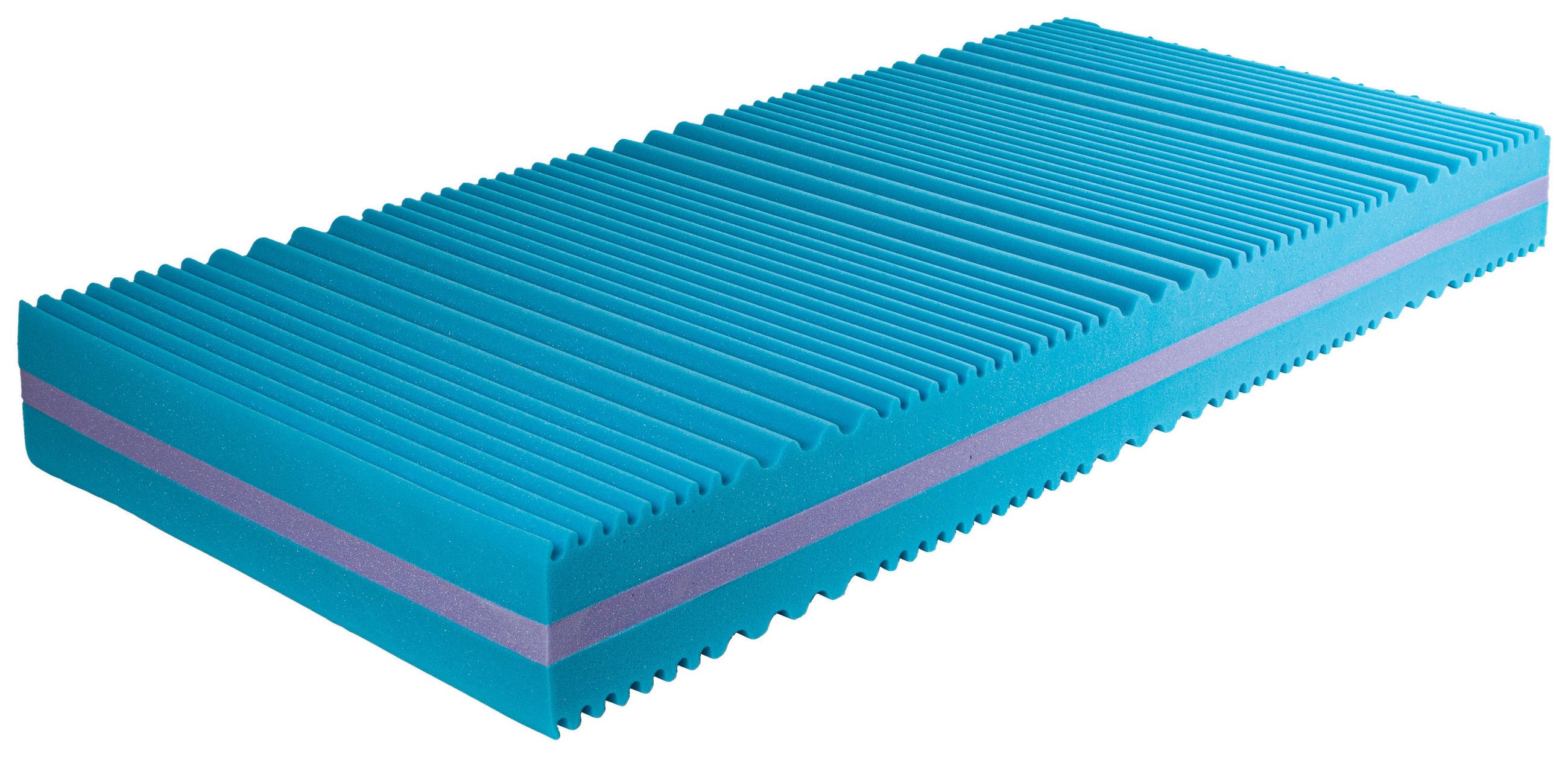 KALTSCHAUMMATRATZE CLEO H3 140/200 cm Höhe ca. 22 cm  - Weiß, Basics, Textil (140/200cm) - Breckle