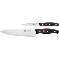 MESSERSET Signature 2-teilig  - Edelstahlfarben/Schwarz, Basics, Kunststoff/Metall - Zwilling