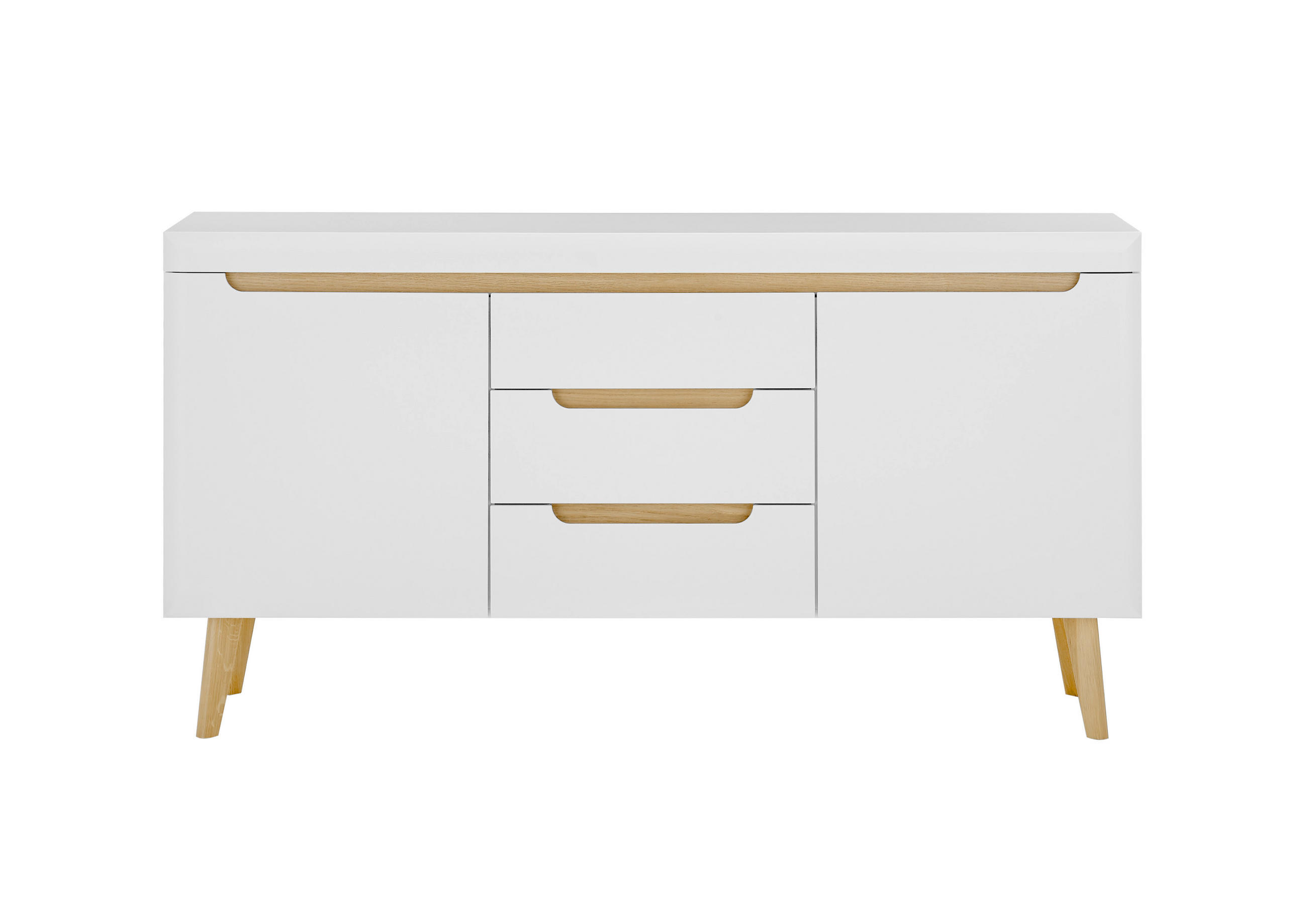 SIDEBOARD  in 160/83/40 cm  - Eichefarben/Weiß, Design, Holzwerkstoff (160/83/40cm) - MID.YOU