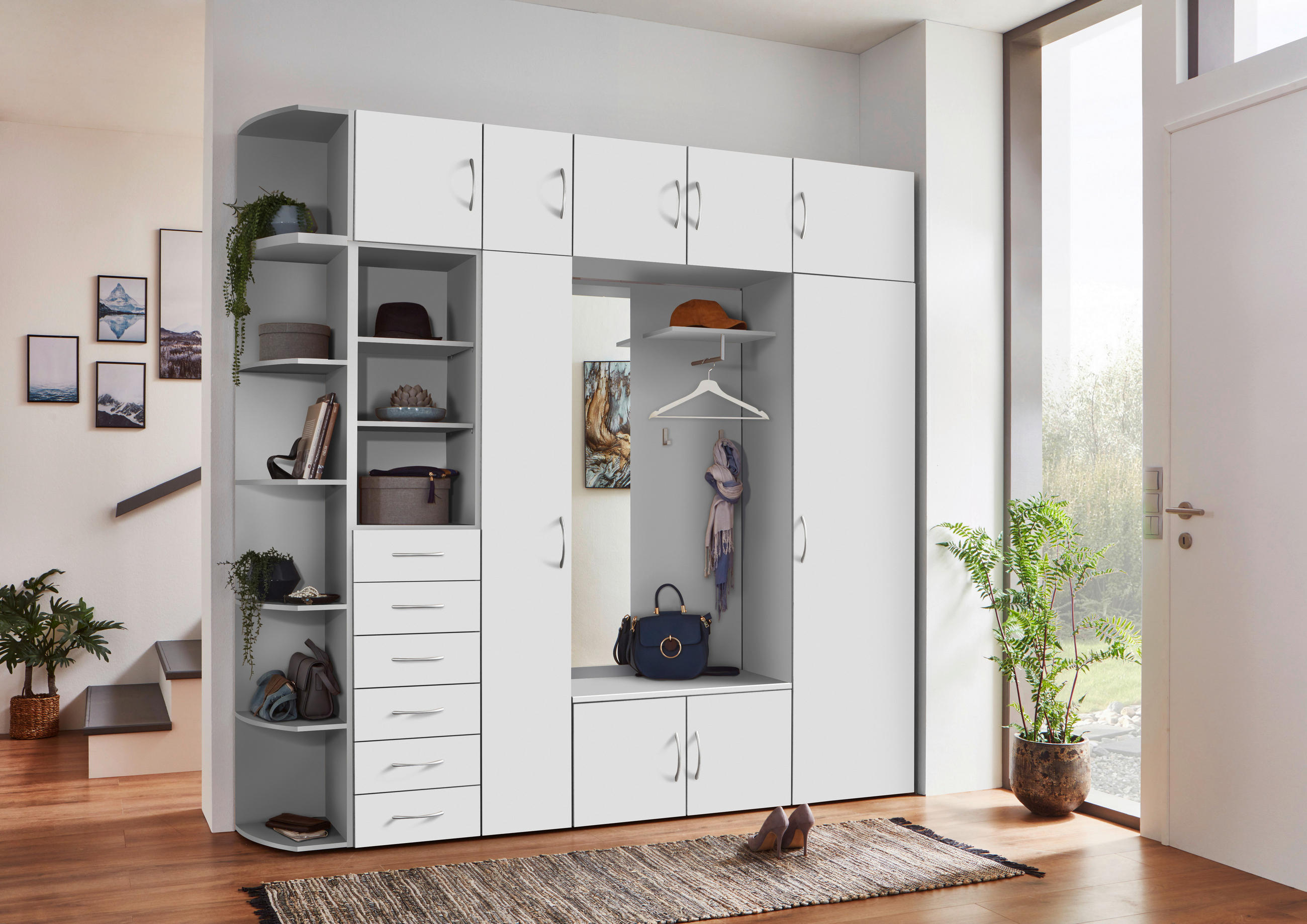 GARDEROBE Weiß - Weiß, Basics (80/185/40cm) - Xora