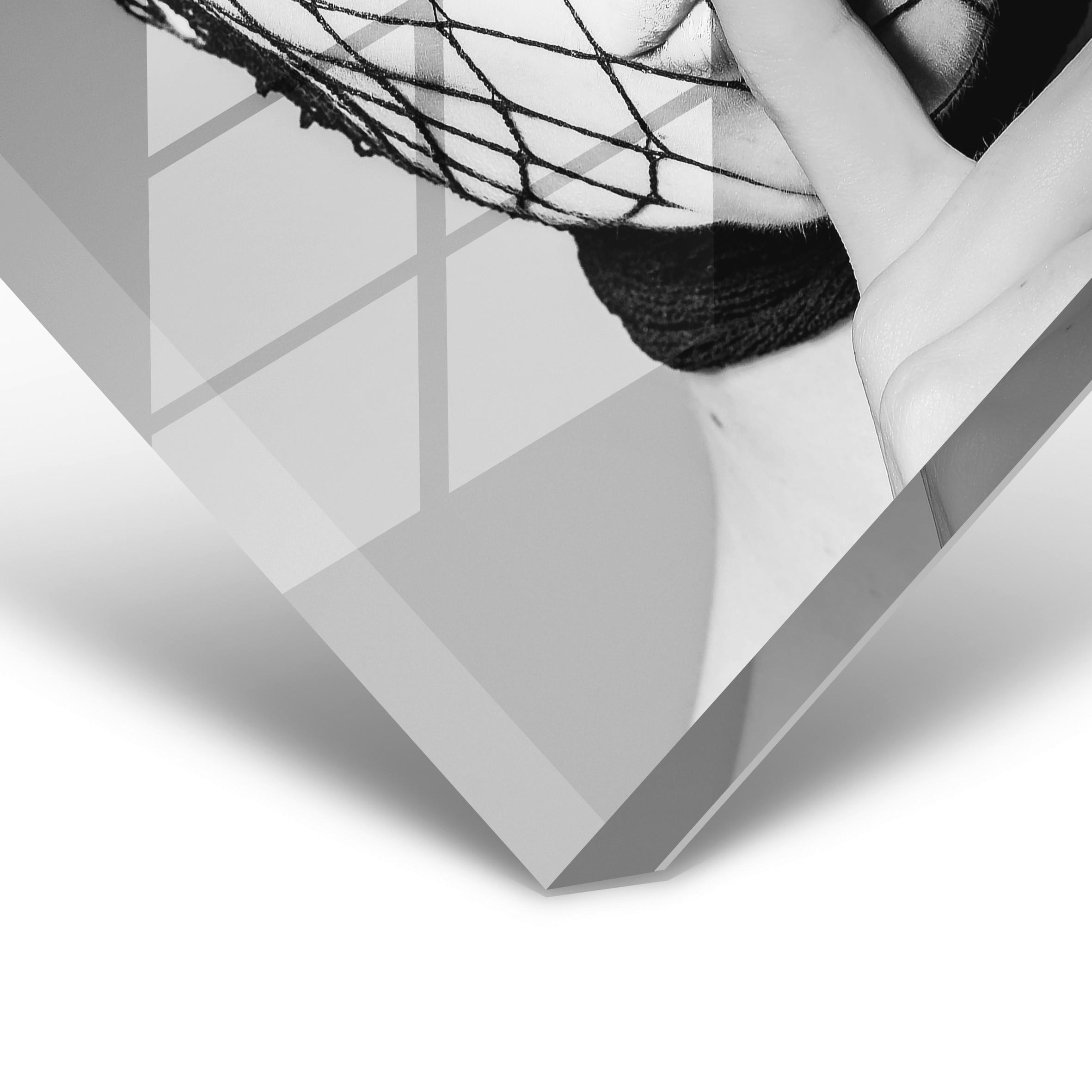 Thumbnail - Wandkraft Bild, Schwarz, Weiß, Kunststoff, quadratisch, 100x100 cm, Fotografie, einfache und schnelle Anbringung, glänze...