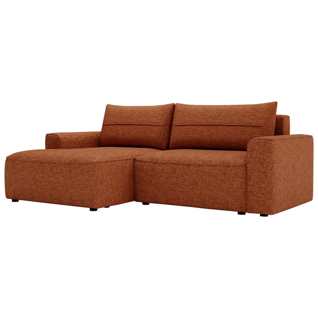 Thumbnail - Livetastic Ecksofa, Rost, Textil, 2-Sitzer, Füllung: Schaumstoff, L-Form, Ottomane links, 233x144 cm, Made in EU, Liegef...