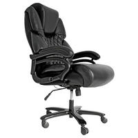 KANCELÁRSKE KRESLO, kožený vzhľad, čierna - čierna, Konventionell, kov/textil (54/116-123/50cm) - Novel