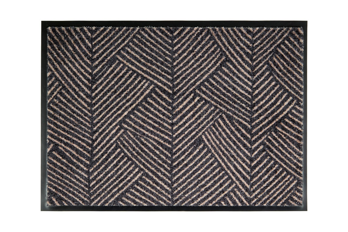 FUßMATTE 67/100 cm Bellevue  - Anthrazit/Hellgrau, Trend, Textil (67/100cm) - Schöner Wohnen
