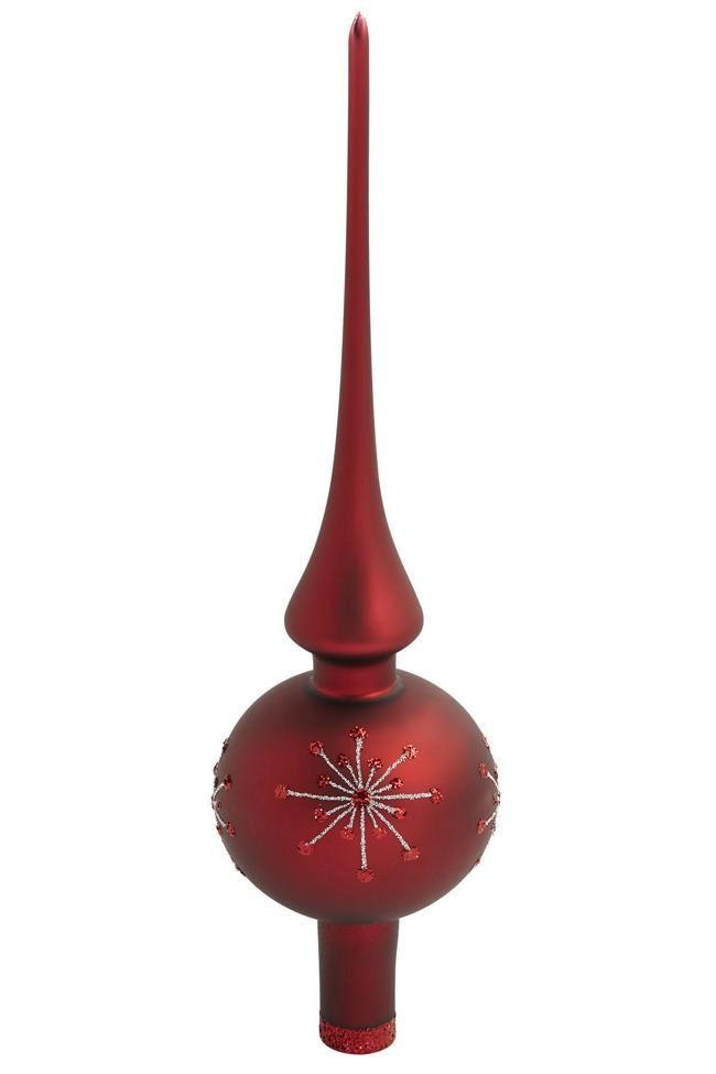 CHRISTBAUMSPITZE  - Bordeaux, LIFESTYLE, Glas (27/7cm) - X-Mas
