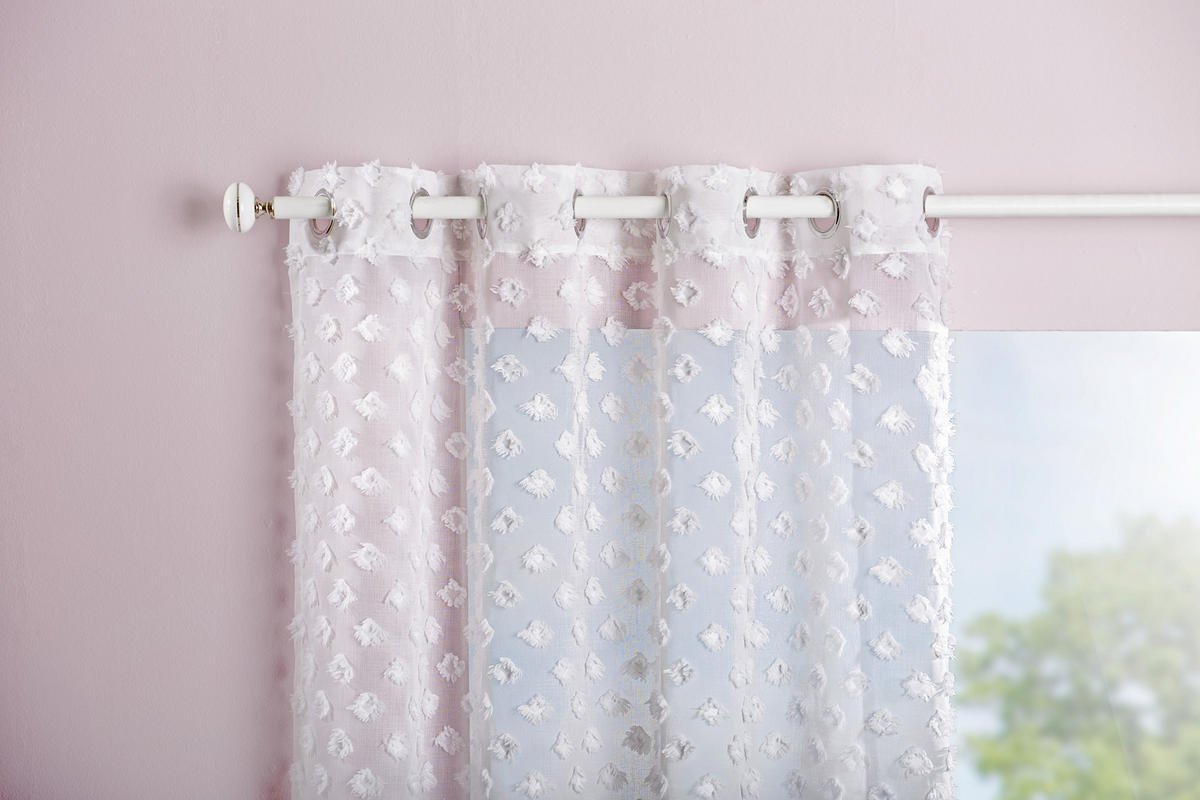 ÖSENSCHAL STINA halbtransparent 140/245 cm   - Weiß, Trend, Textil (140/245cm) - Esposa