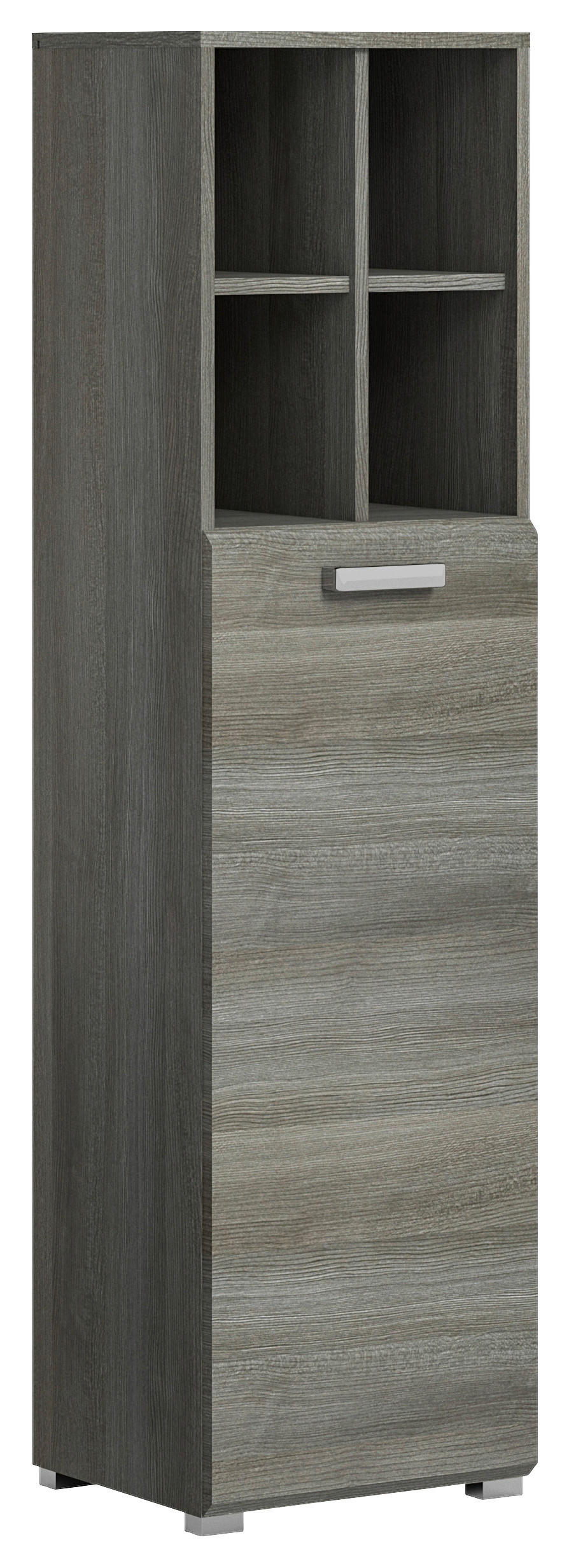 MIDISCHRANK 40/146/33 cm  - Silberfarben/Grau, MODERN, Holzwerkstoff/Kunststoff (40/146/33cm) - MID.YOU