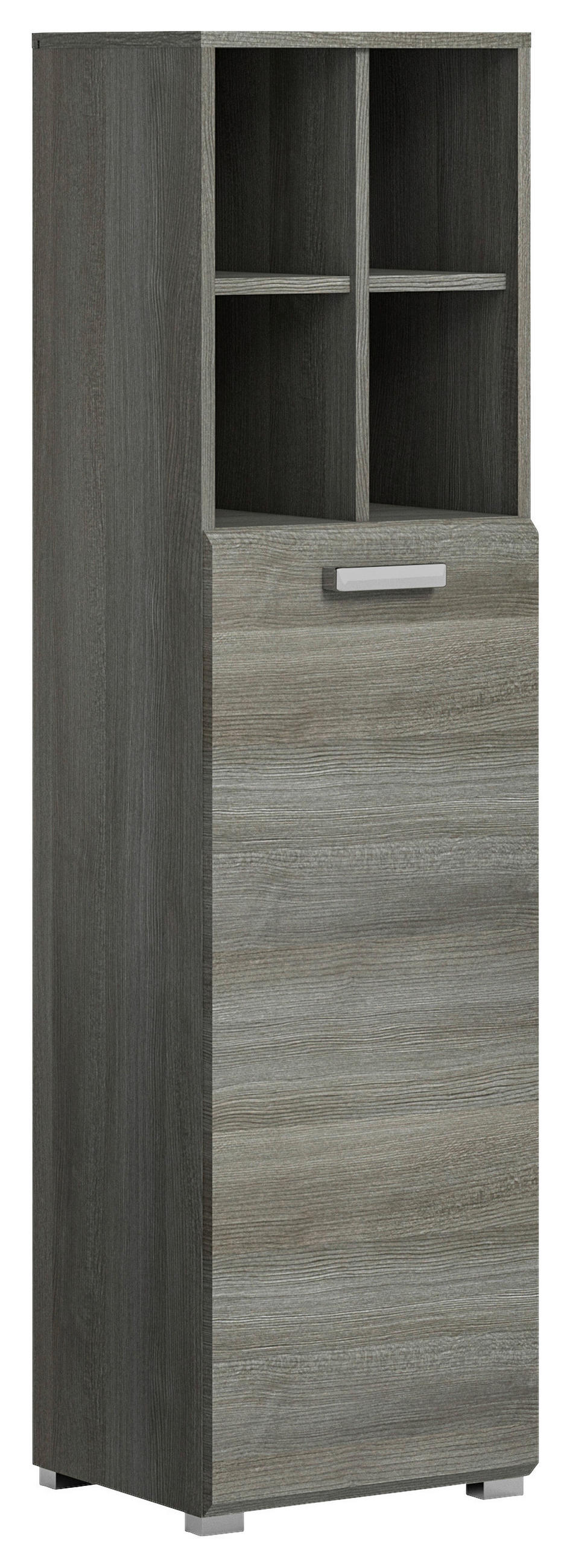 MIDISCHRANK 40/146/33 cm  - Silberfarben/Grau, MODERN, Holzwerkstoff/Kunststoff (40/146/33cm) - MID.YOU
