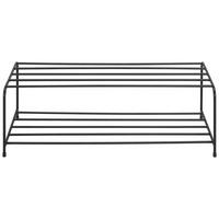 SCHUHREGAL Schwarz  - Schwarz, Basics, Metall (80/25/33cm) - Landscape