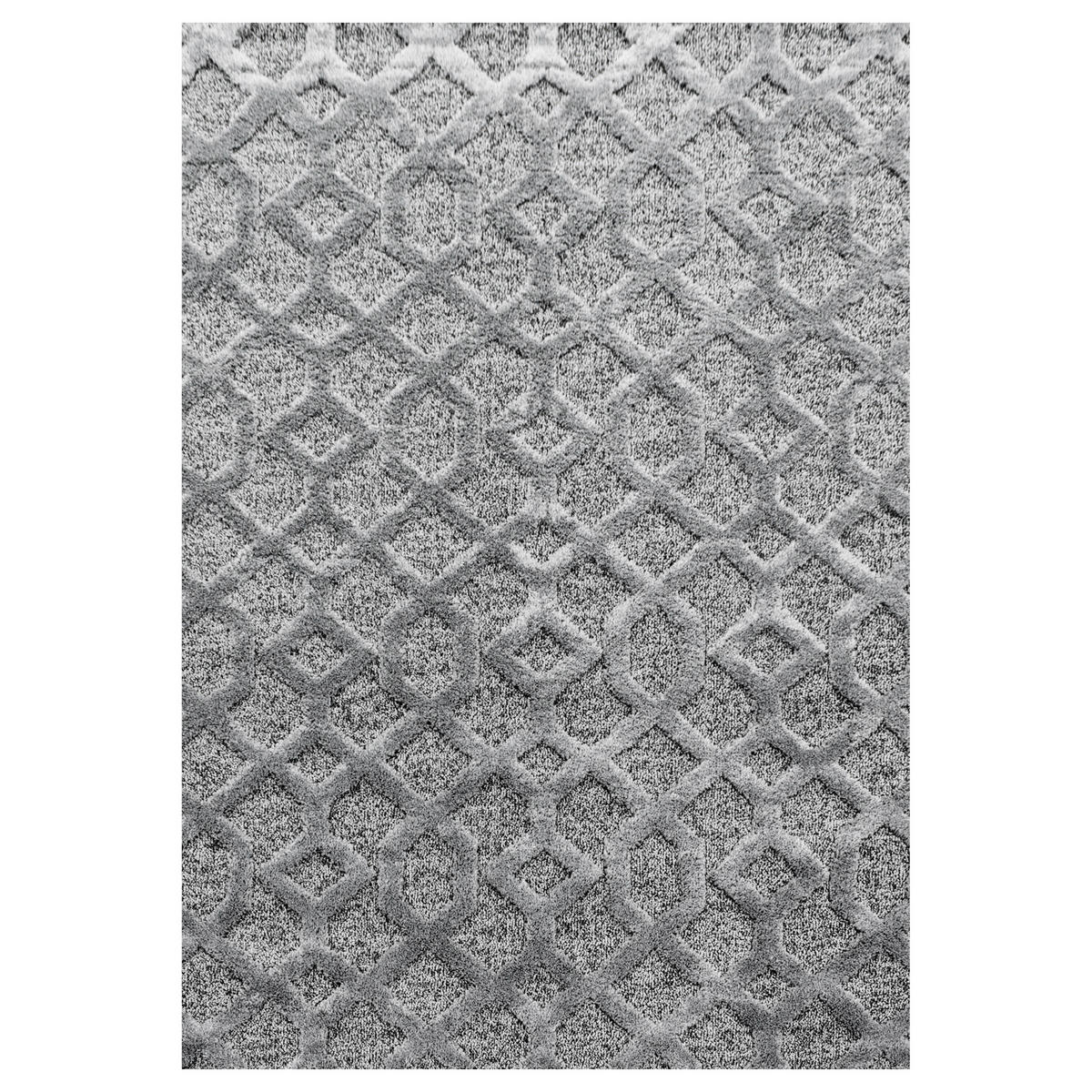 VÄVD MATTA 120/170 cm Pisa 4702 grau  - grå, Klassisk, textil (120/170cm)