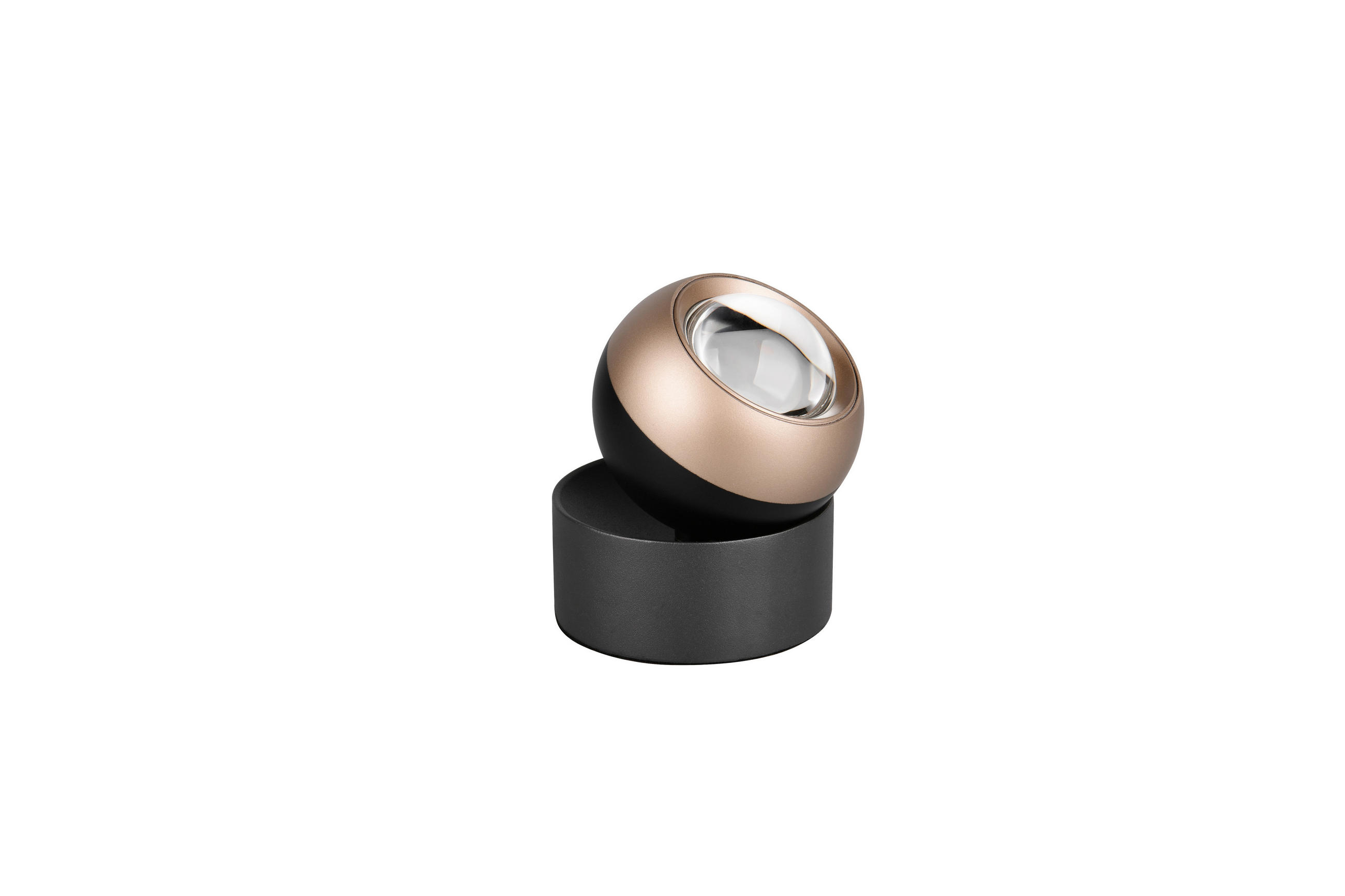 LED-TISCHLEUCHTE Orbit 10/14 cm  - Schwarz/Braun, Basics, Metall (10/14cm) - Trio Leuchten