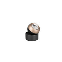 LED-TISCHLEUCHTE Orbit 10/14 cm  - Schwarz/Braun, Basics, Metall (10/14cm) - Trio Leuchten