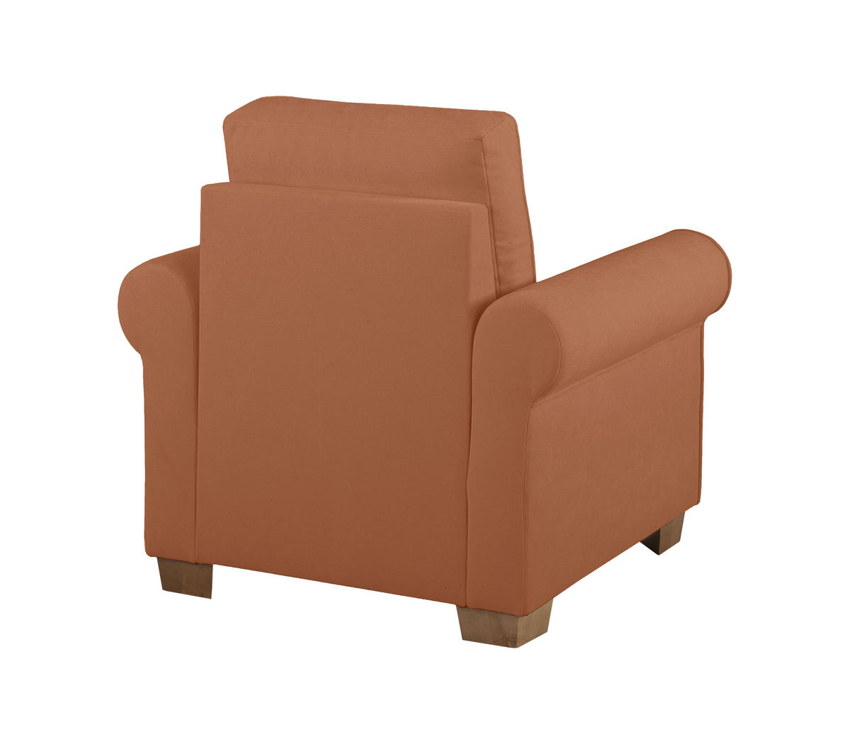 SESSEL in Rostfarben  - Rostfarben/Buchefarben, Design, Holz/Textil (93/89/82cm) - MID.YOU
